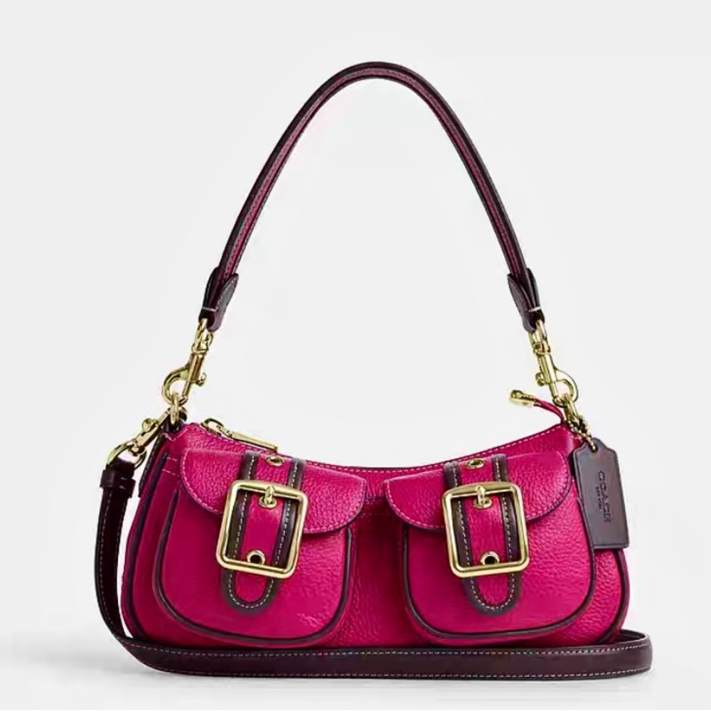 NWT COACH Leather Multifunction Pocket Ashton Baguette Shoulder Crossbody Bag